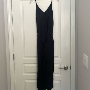 LOFT‎ Black Sleeveless Jumpsuit with V-Neckline